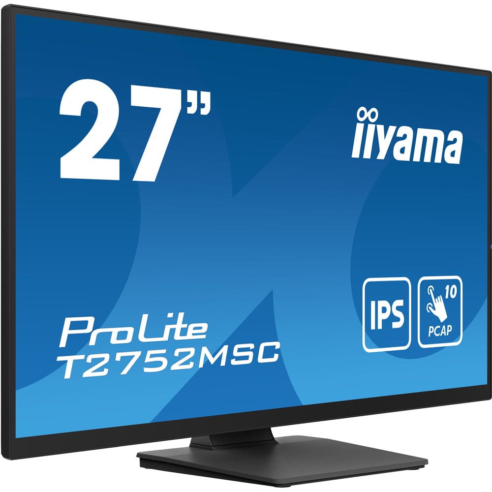Monitor  LED IPS IIYAMA ProLite T2752MSC-B1, 27", Touch, Full HD, 60Hz, negru