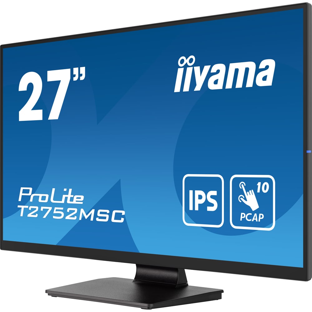 Monitor  LED IPS IIYAMA ProLite T2752MSC-B1, 27", Touch, Full HD, 60Hz, negru