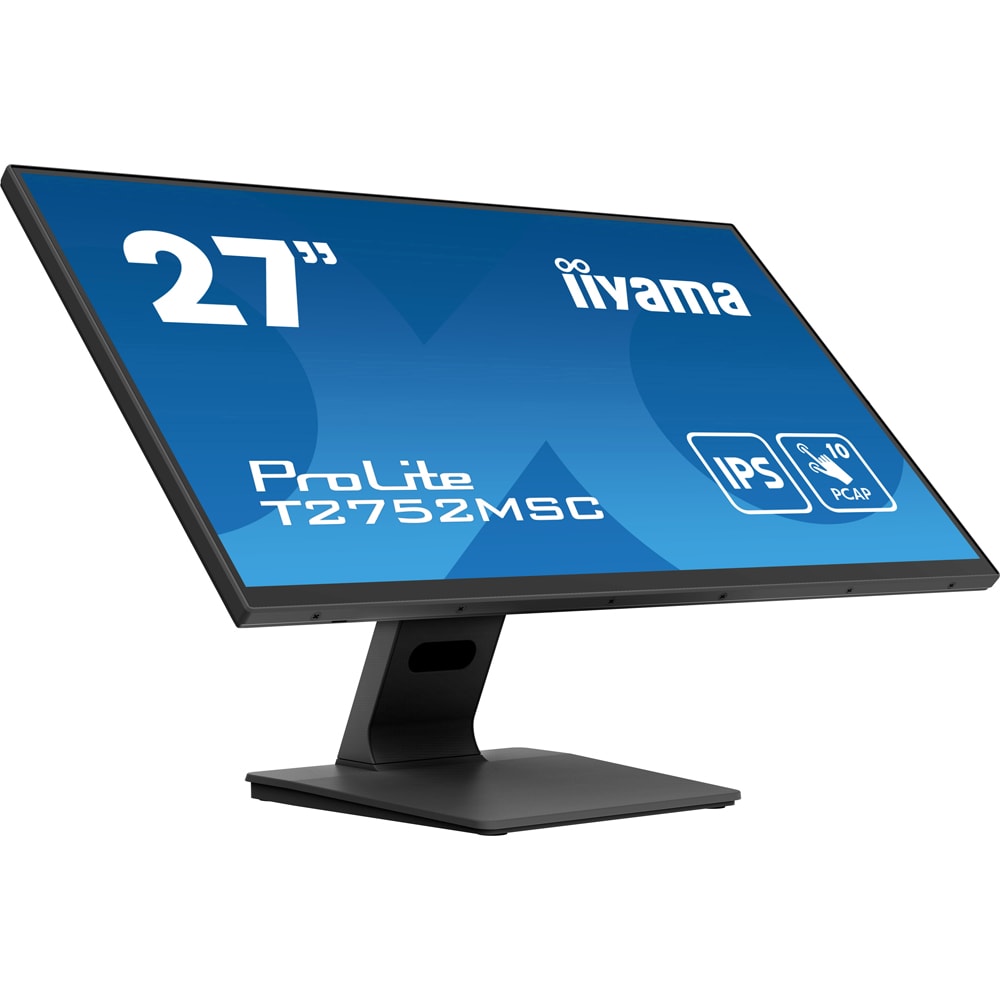 Monitor  LED IPS IIYAMA ProLite T2752MSC-B1, 27", Touch, Full HD, 60Hz, negru