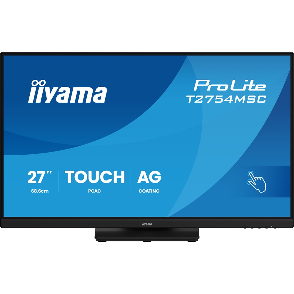 Monitor LED IPS IIYAMA ProLite T2754MSC-B2AG, 27", Touch, Full HD, 83Hz, negru