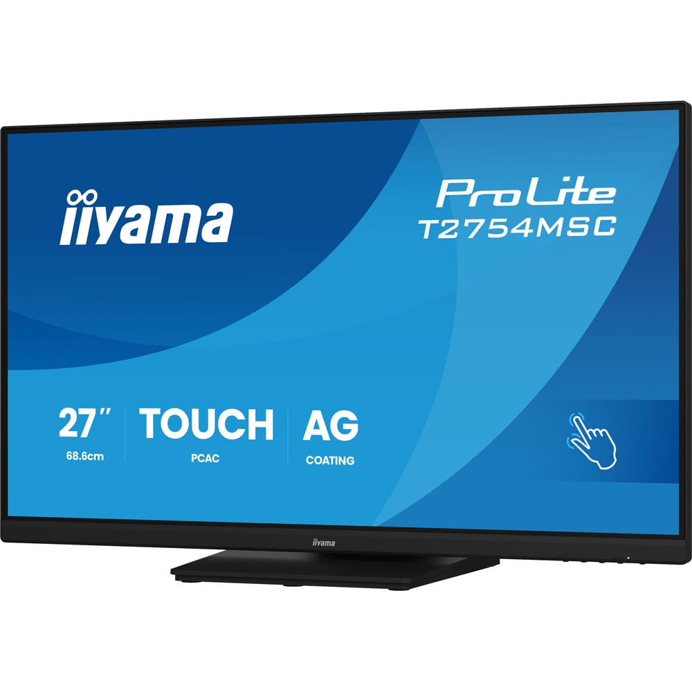 Monitor LED IPS IIYAMA ProLite T2754MSC-B2AG, 27", Touch, Full HD, 83Hz, negru