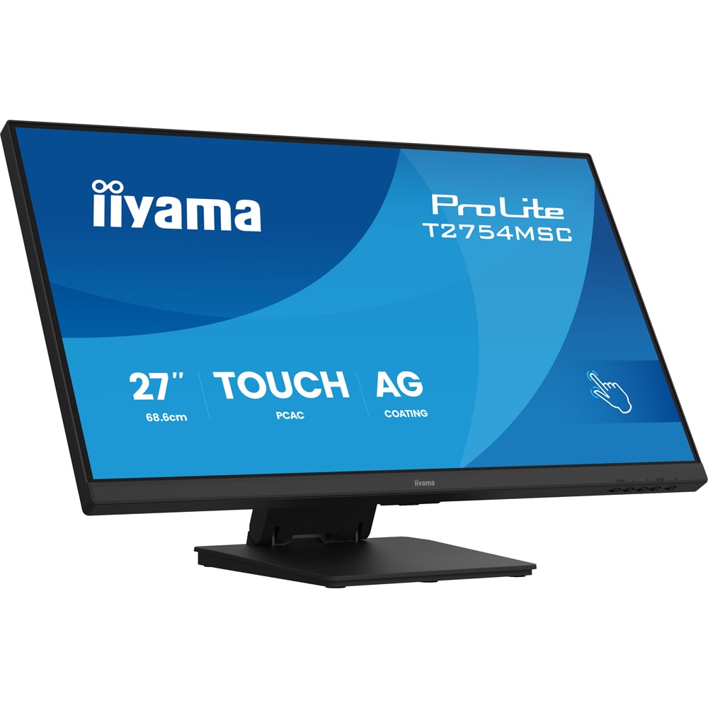 Monitor LED IPS IIYAMA ProLite T2754MSC-B2AG, 27", Touch, Full HD, 83Hz, negru