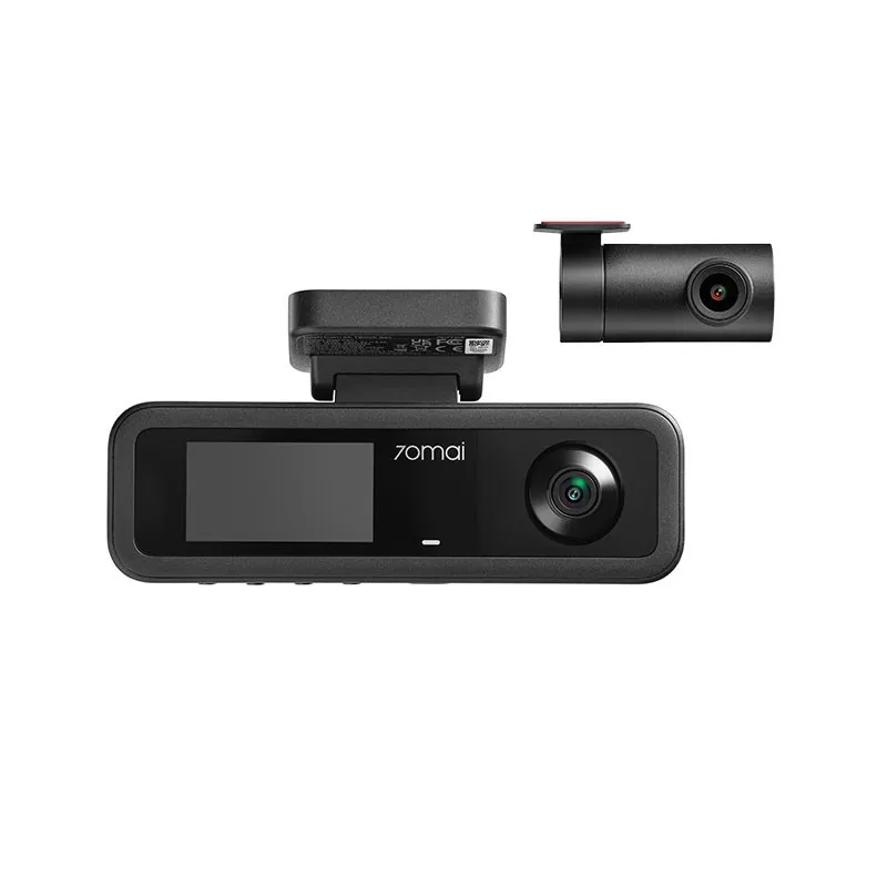 Camera auto tripla DVR 70MAI T400-1, GPS, 2K, G-Senzor, negru