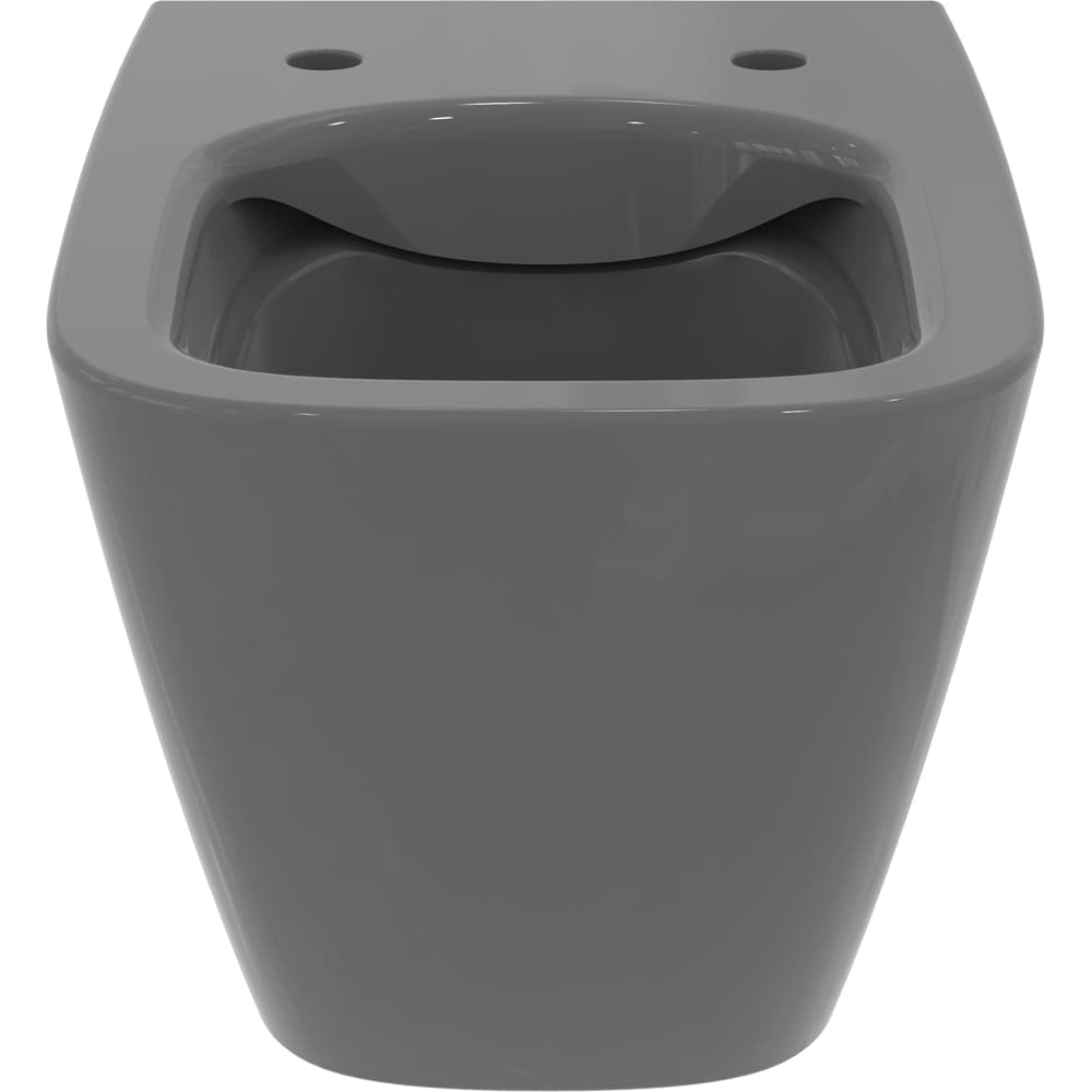 Vas WC IDEAL STANDARD I.Life B T461458 gri, ceramica, evacuare orizontala, 35.5 x 54 x 33.5 cm, gri lucios