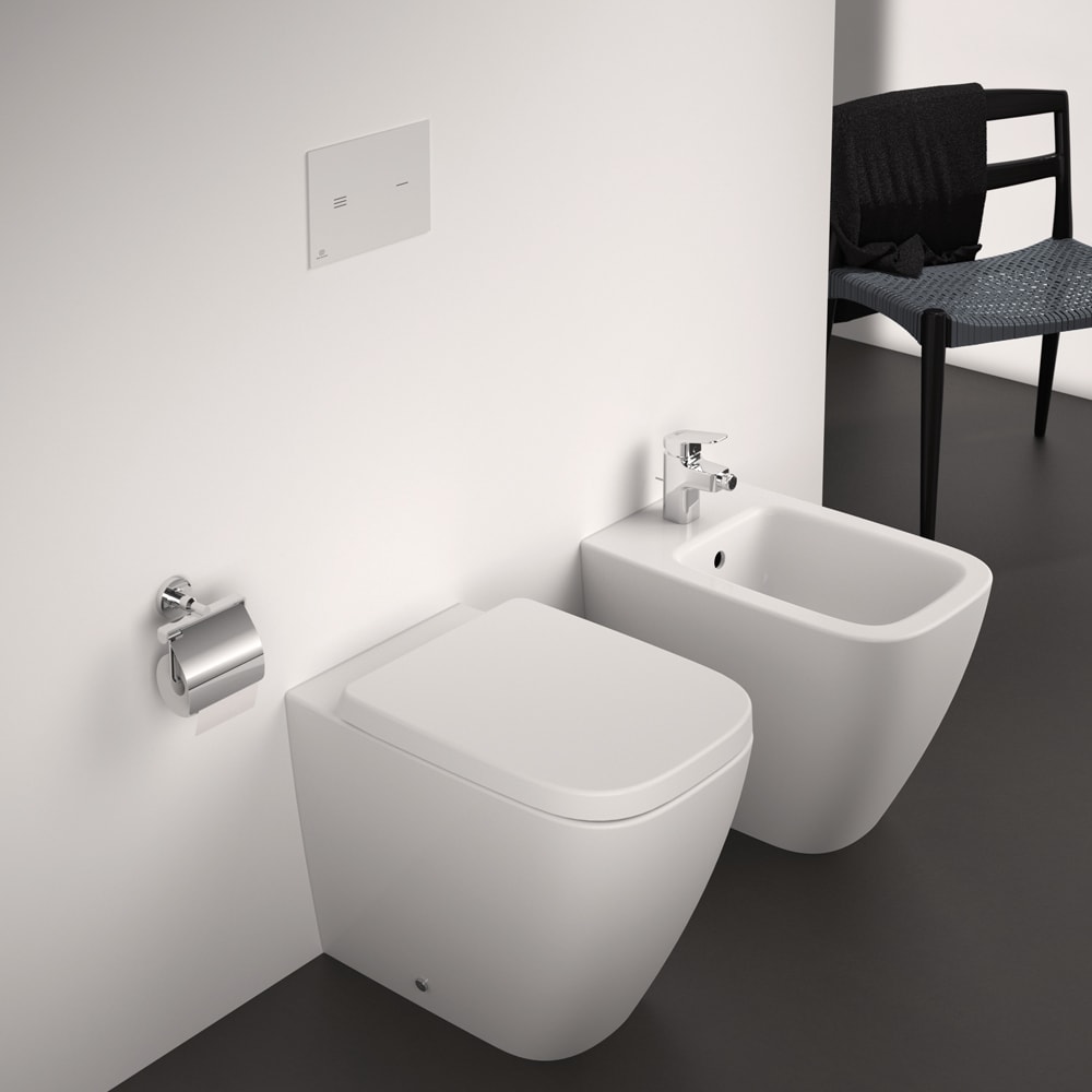 Bideu stativ IDEAL STANDARD I.Life B T461701, ceramica, 35.5 x 54 x 40 cm, alb