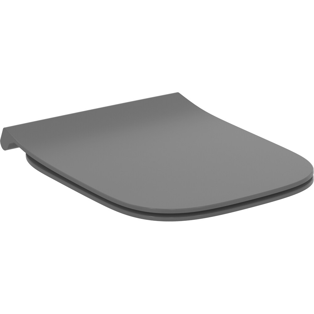 Capac WC IDEAL STANDARD I.Life B T500358, inchidere lenta, duroplast, grafit lucios