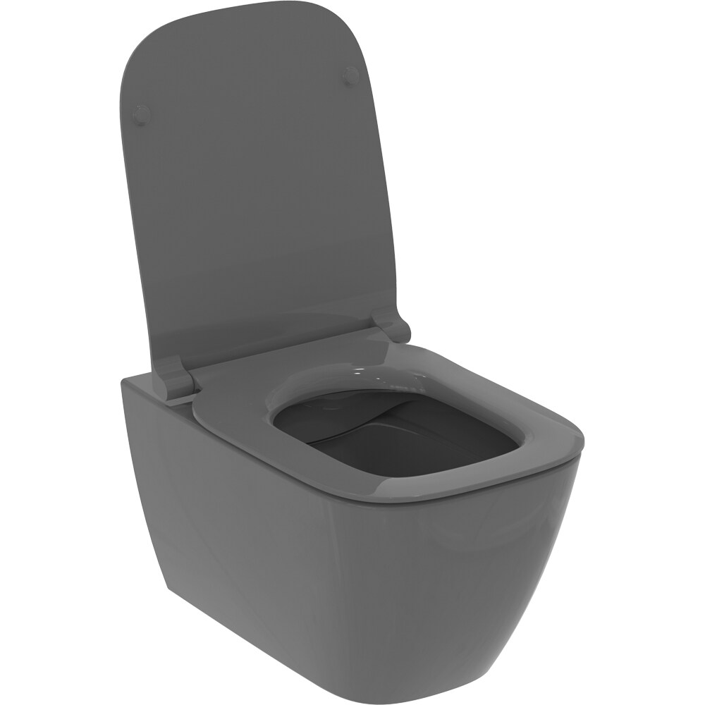 Capac WC IDEAL STANDARD I.Life B T500358, inchidere lenta, duroplast, grafit lucios