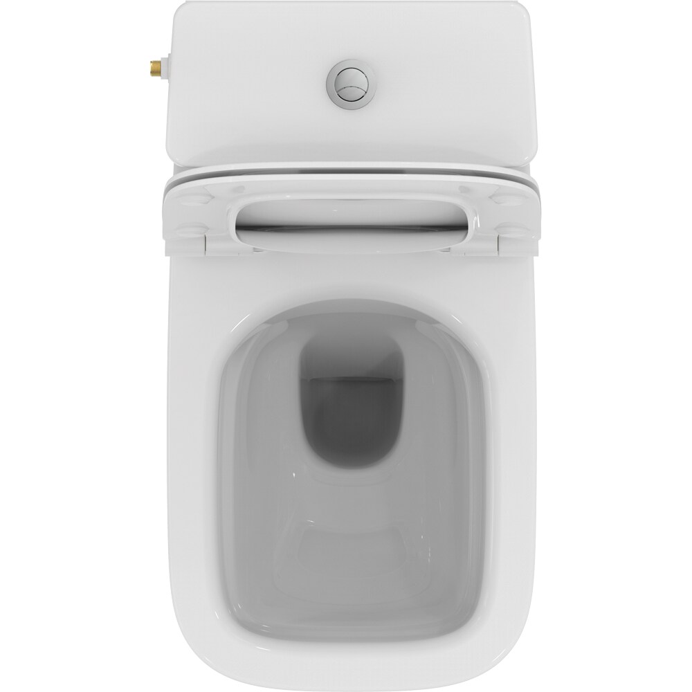 Set vas WC IDEAL STANDARD I.Life B T534801, ceramica, evacuare orizontala, rezervor 3/6l, capac SoftClose, alb
