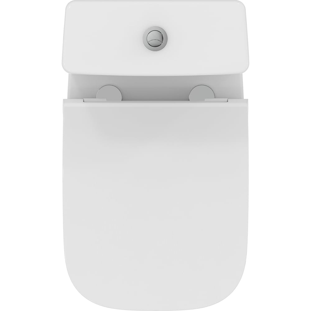 Set vas WC IDEAL STANDARD I.Life S T554201, ceramica, evacuare orizontala, rezervor 3/6l, capac SoftClose, alb