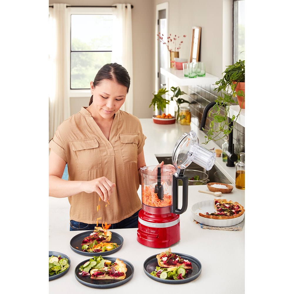 Robot de bucatarie KITCHENAID Artisan 5KFP0921EER, 2.1l, 250W, 3 trepte de viteza, rosu-negru
