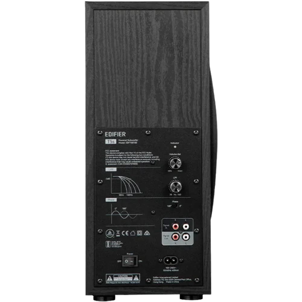 Subwoofer EDIFIER T5S-BK, 70W, Bluetooth, negru
