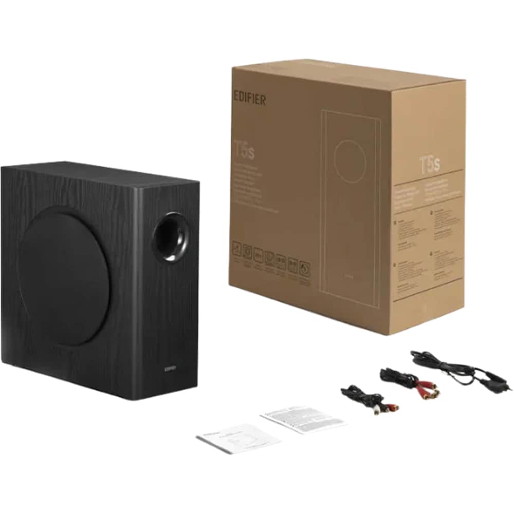 Subwoofer EDIFIER T5S-BK, 70W, Bluetooth, negru