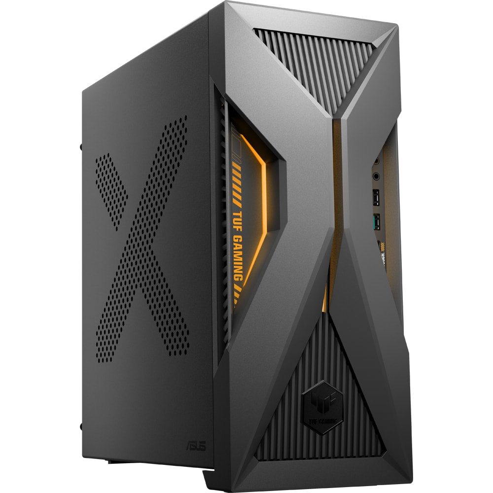 Sistem Desktop Gaming ASUS TUF T700 Mini T700MF-05225F0380, Intel Core Ultra 5 225F pana la 4.9GHz, 16GB, SSD 1TB, NVIDIA GeForce RTX 5060 DUAL, Free DOS
