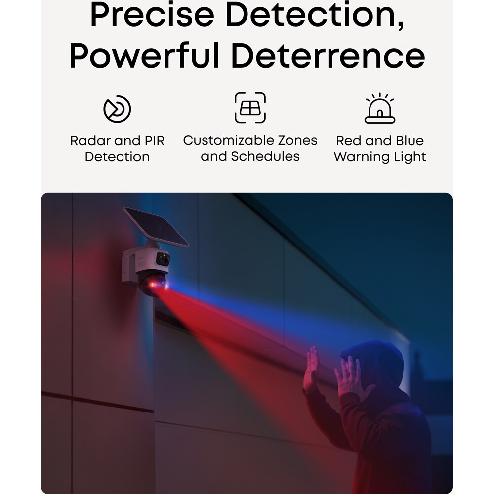 Camera IP Wireless EUFY eufyCam S4, 4K, IR, NightVision, alb