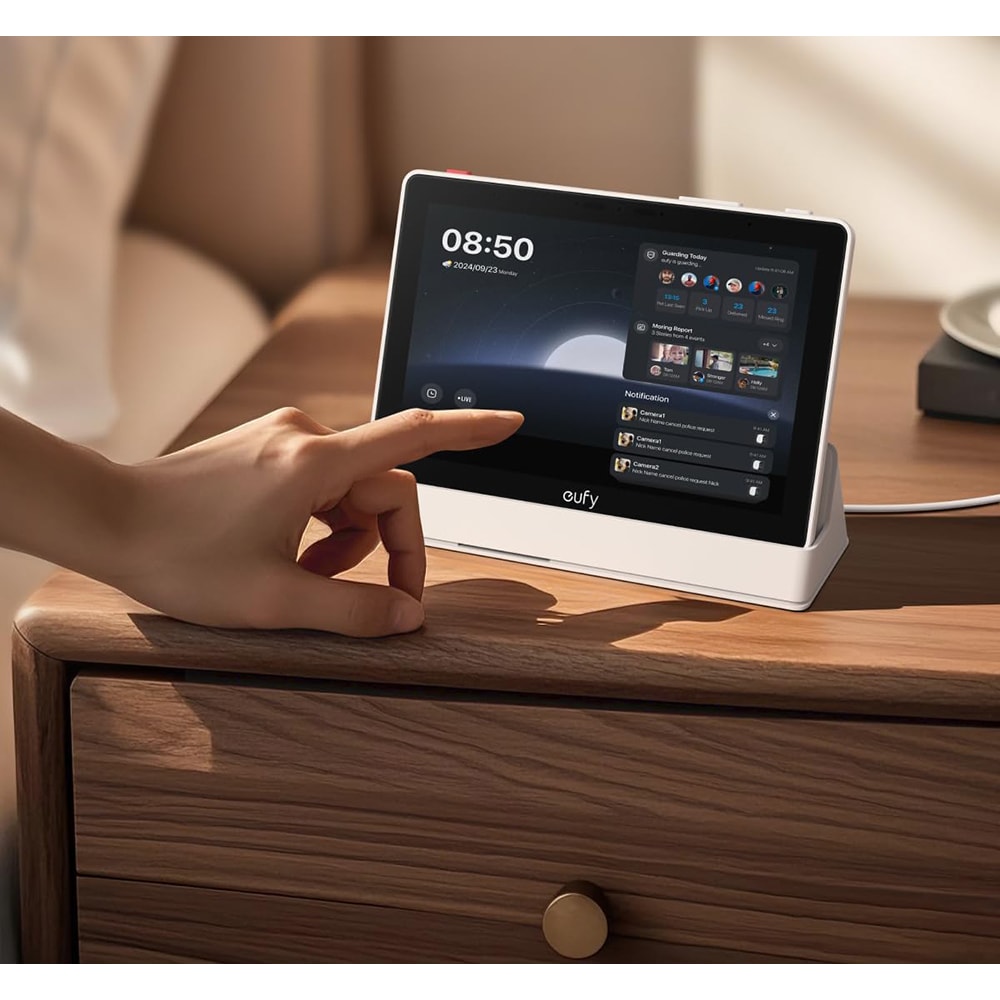 Ecran smart sonerie EUFY E10, IPS HD, 7inch, 60m, negru