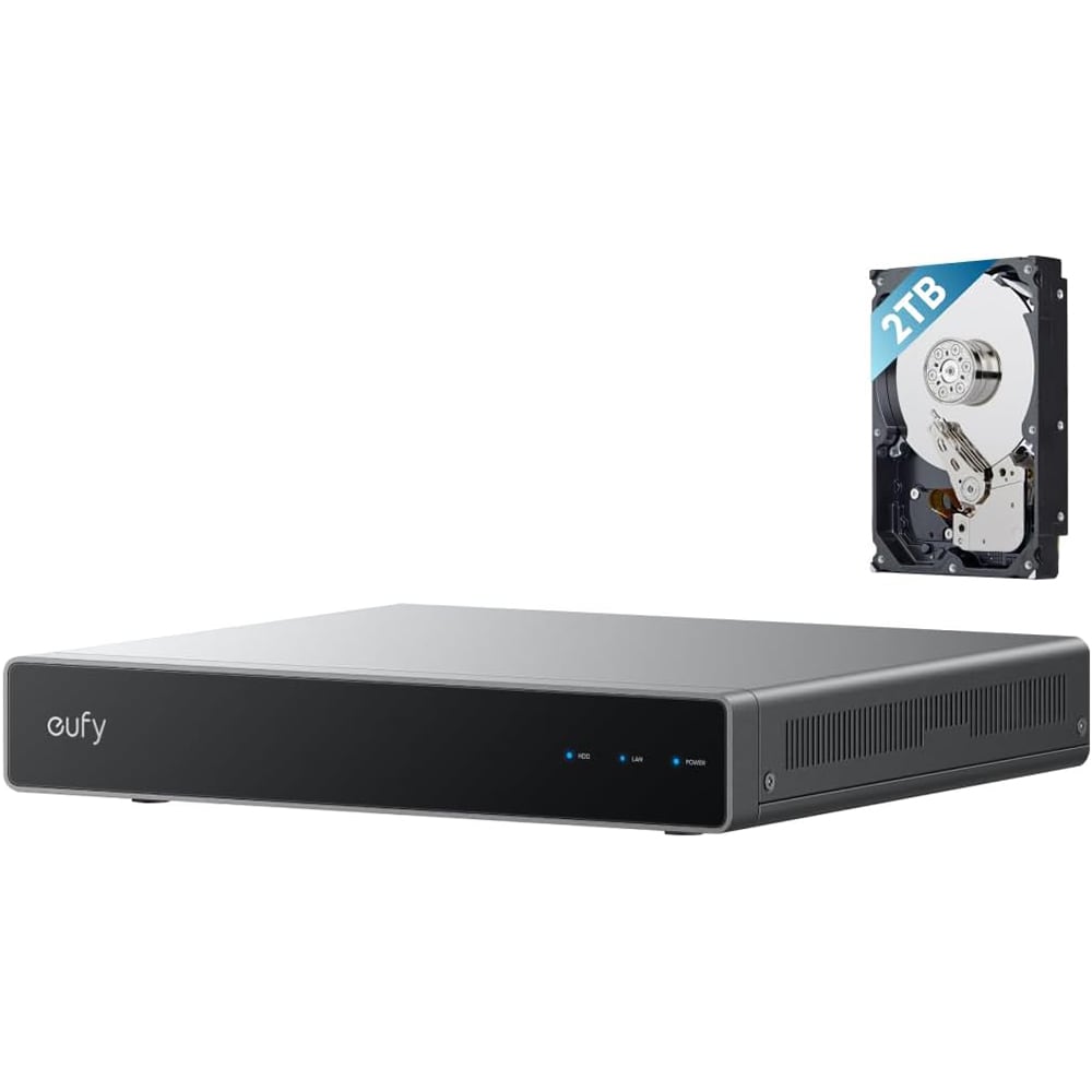NVR EUFY S4, 2TB HD, 4K Ultra HD, 16 canale, alb