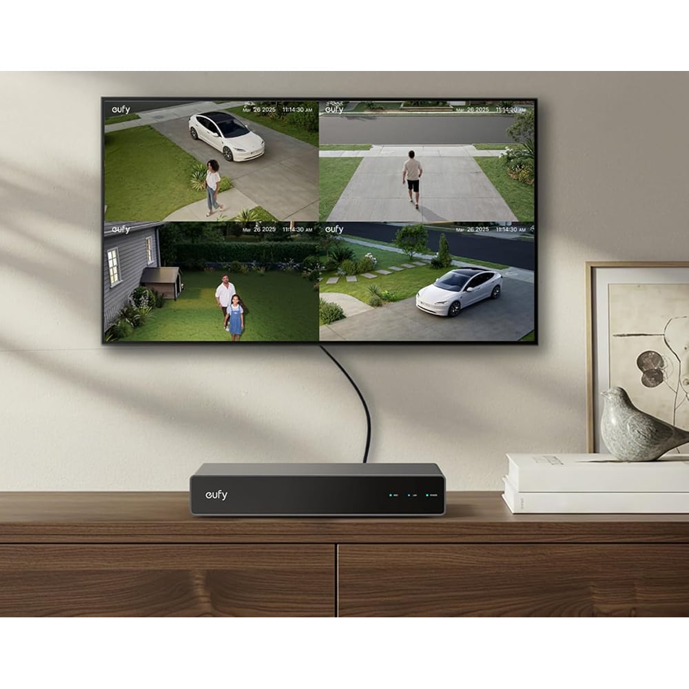 NVR EUFY S4, 2TB HD, 4K Ultra HD, 16 canale, alb