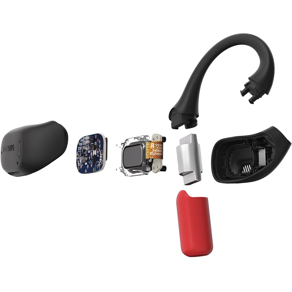 Casti PHILIPS TAA6709BK/00, True Wireless, Bluetooth, Open-ear, Microfon, negru