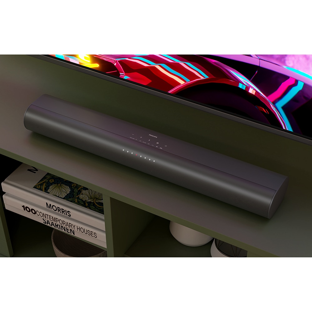 Soundbar PHILIPS TAB6100/10, 2.1, 400W, Bluetooth, Subwoofer Wireless, Dolby Atmos, negru