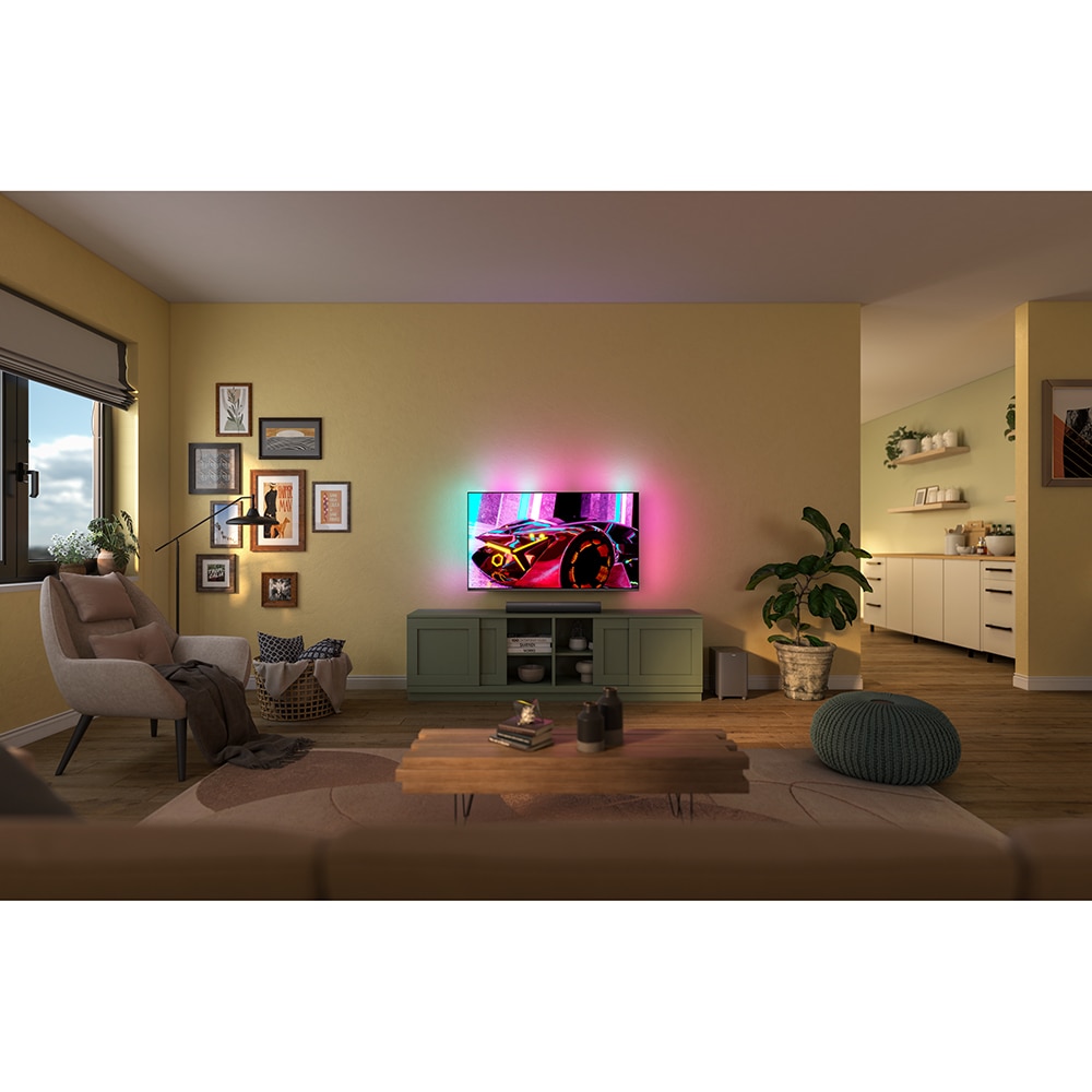 Soundbar PHILIPS TAB6100/10, 2.1, 400W, Bluetooth, Subwoofer Wireless, Dolby Atmos, negru