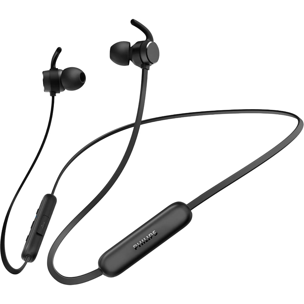 Casti PHILIPS TAE1209BK/00, Bluetooth, In-ear, Microfon, negru