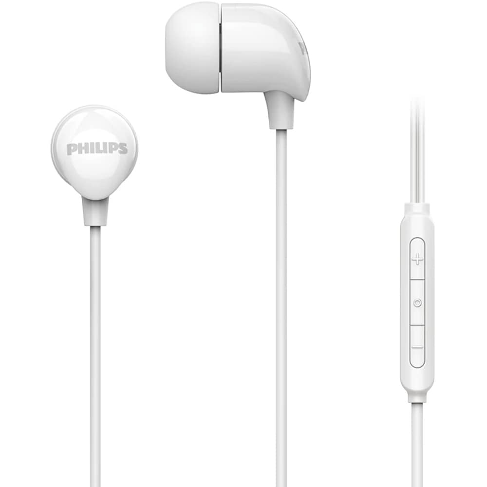 Casti PHILIPS TAE2146WT/00, Cu fir, In-ear, Microfon, USB-C, alb