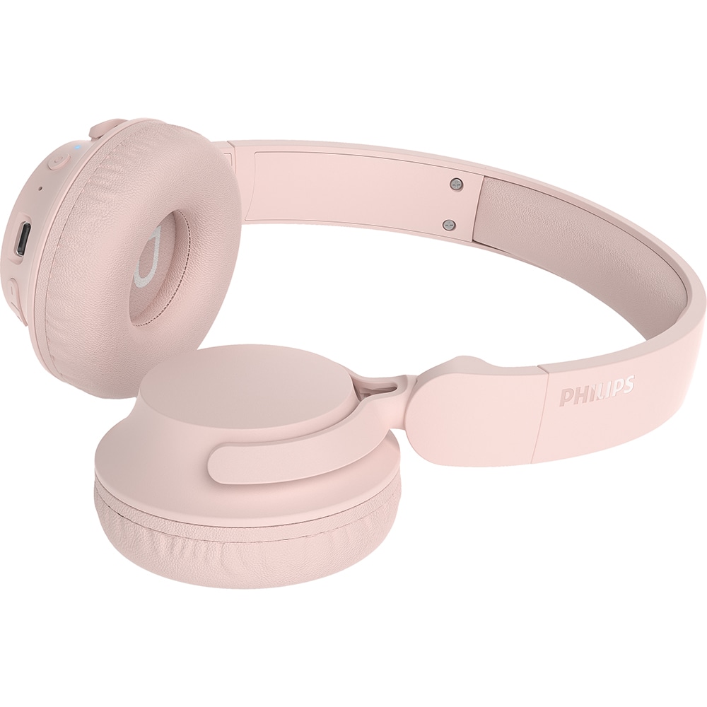 Casti PHILIPS TAH4000PK/00, Bluetooth, On-Ear, Microfon, roz