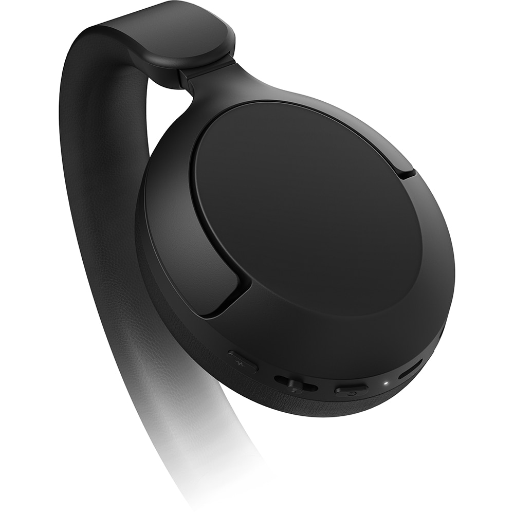 Casti PHILIPS TAH6000BK/00, Bluetooth, Over-Ear, ANC, Hi-Res, Microfon, negru