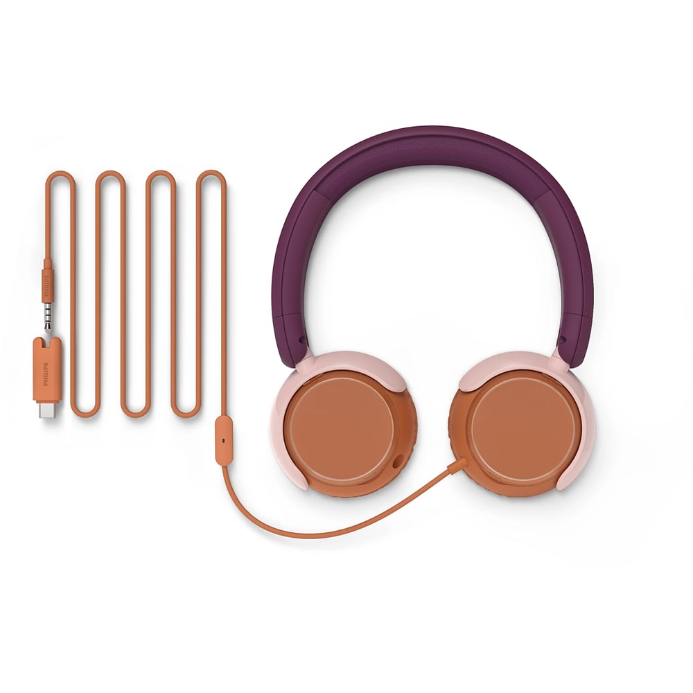 Casti pentru copii PHILIPS TAK2000MP/00, Cu fir, On-Ear, Magenta Purple