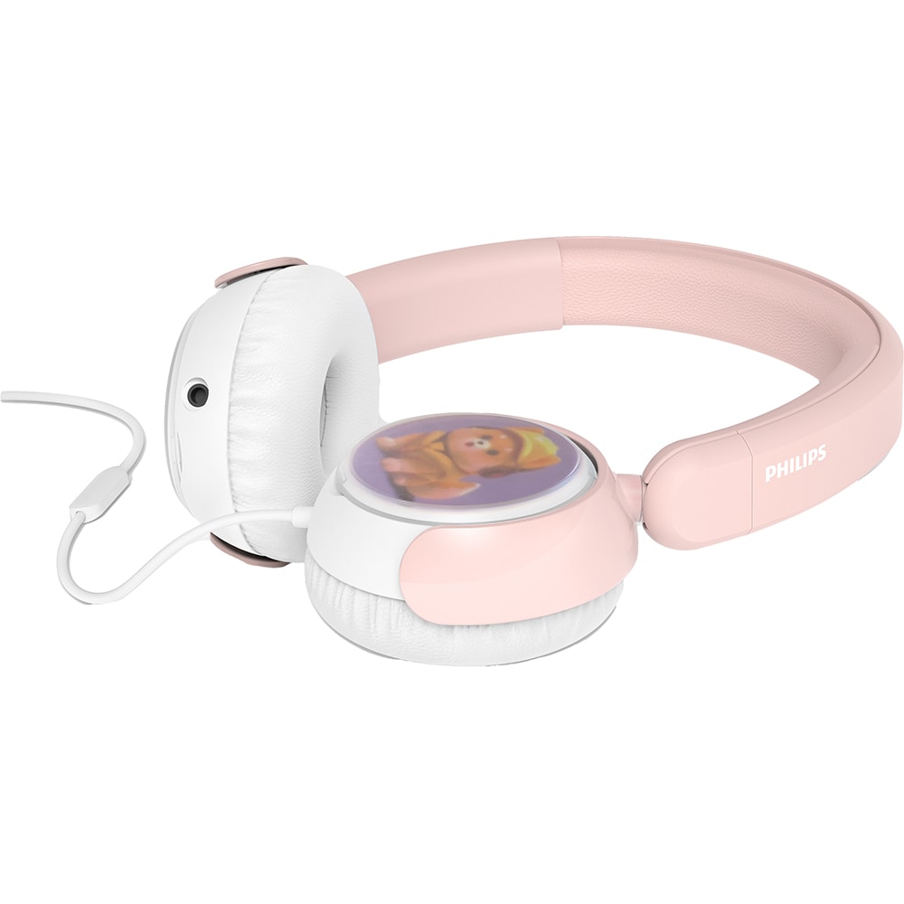 Casti PHILIPS TAK2000PK/00, Cu fir, On-Ear, roz