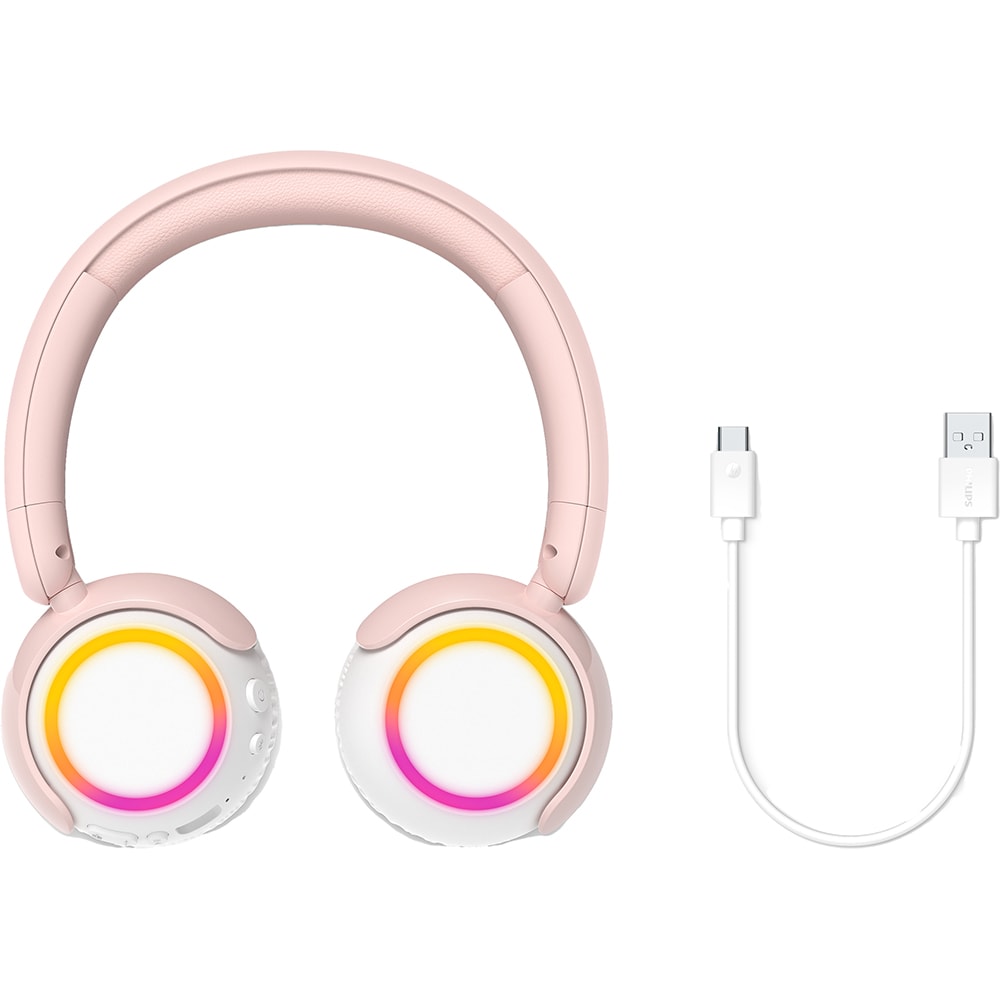 Casti PHILIPS TAK4200PK/00, Bluetooth, On-Ear, Microfon, roz