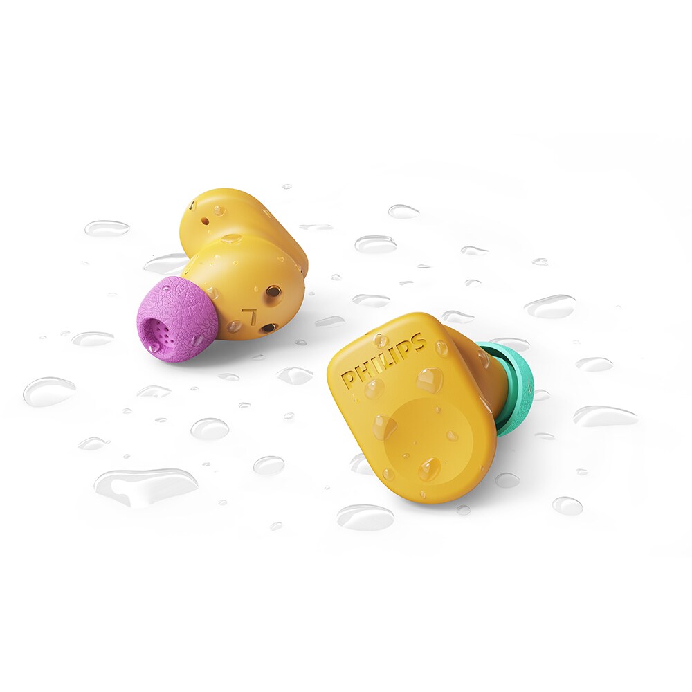 Casti PHILIPS TAMS3YL/00, True Wireless, Bluetooth, In-ear, ANC, Microfon, galben