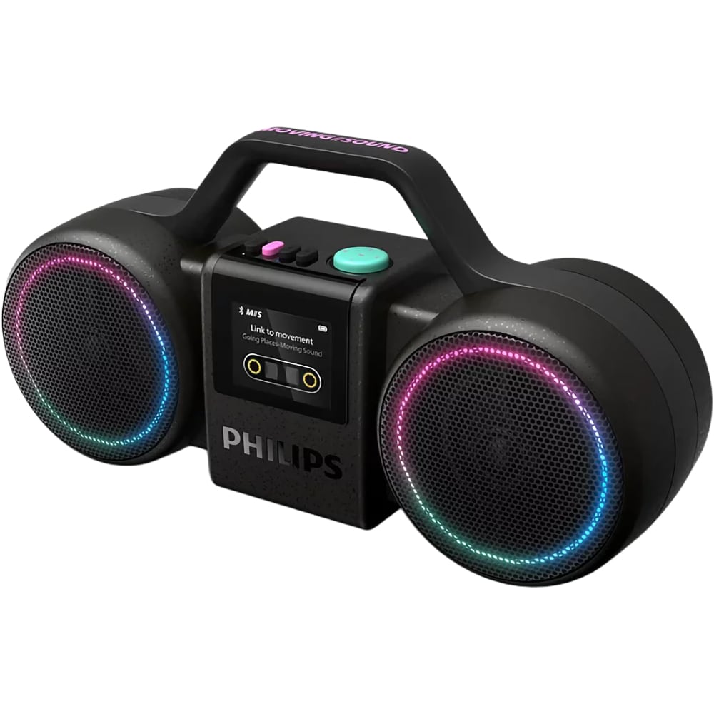 Boxa portabila PHILIPS The Roller, Bluetooth, 60W RMS (120W PMPO), IP67, negru