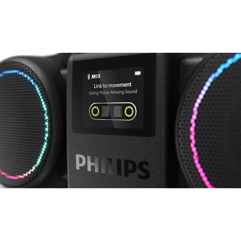 Boxa portabila PHILIPS The Roller, Bluetooth, 60W RMS (120W PMPO), IP67, negru
