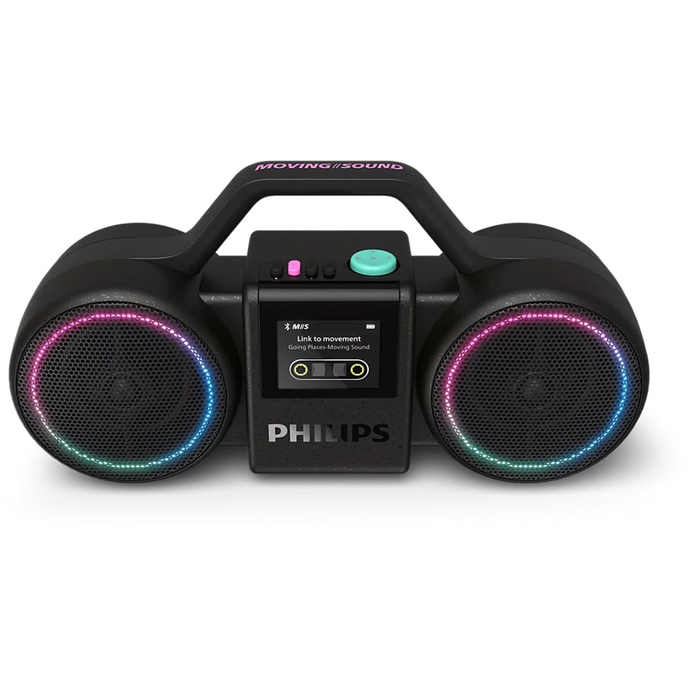 Boxa portabila PHILIPS The Roller, Bluetooth, 60W RMS (120W PMPO), IP67, negru