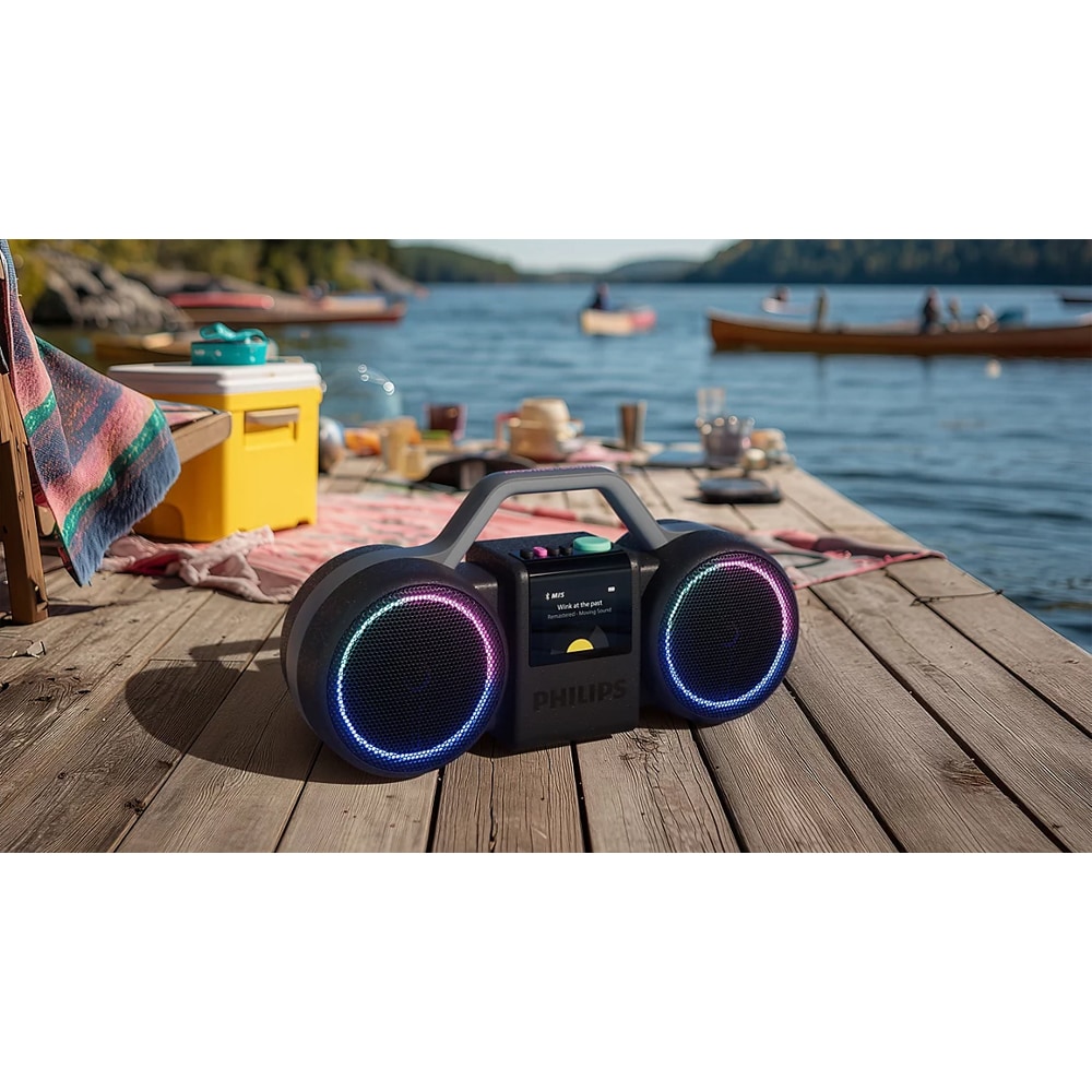 Boxa portabila PHILIPS The Roller, Bluetooth, 60W RMS (120W PMPO), IP67, negru