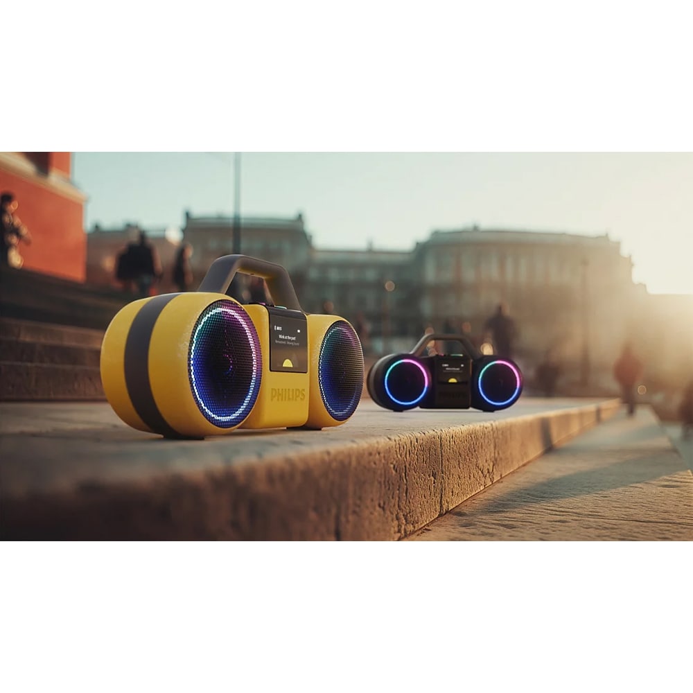 Boxa portabila PHILIPS The Roller, Bluetooth, 60W RMS (120W PMPO), IP67, negru