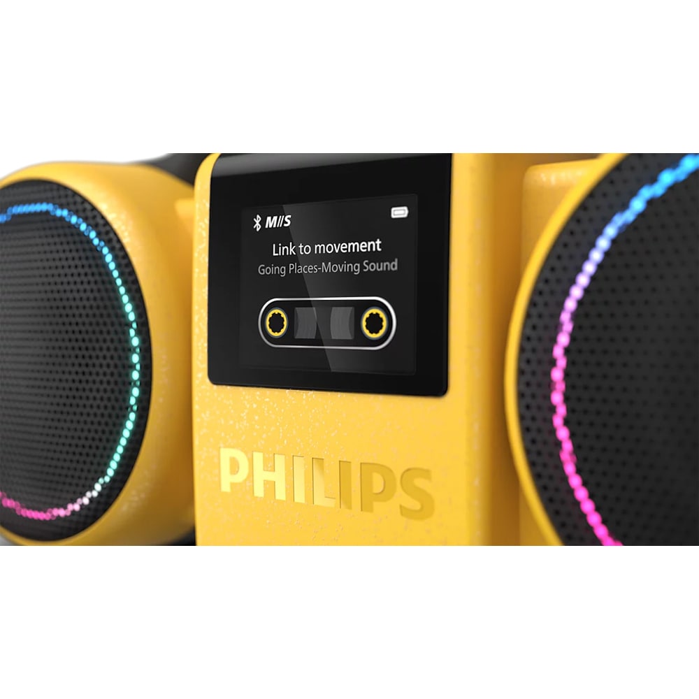 Boxa portabila PHILIPS The Roller, Bluetooth, 60W RMS (120W PMPO), IP67, galben