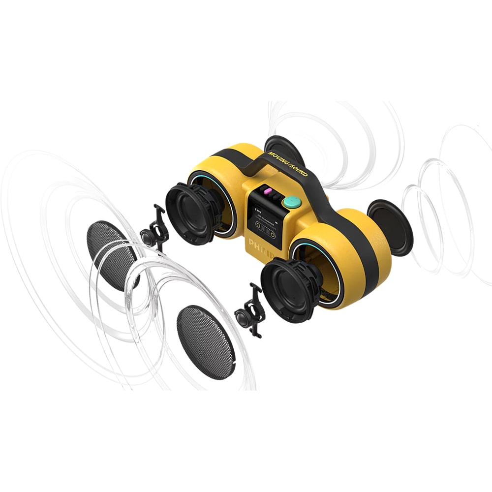 Boxa portabila PHILIPS The Roller, Bluetooth, 60W RMS (120W PMPO), IP67, galben