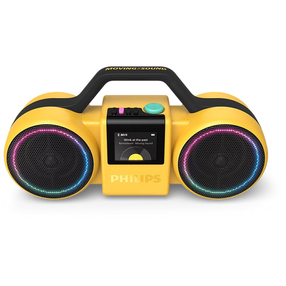 Boxa portabila PHILIPS The Roller, Bluetooth, 60W RMS (120W PMPO), IP67, galben