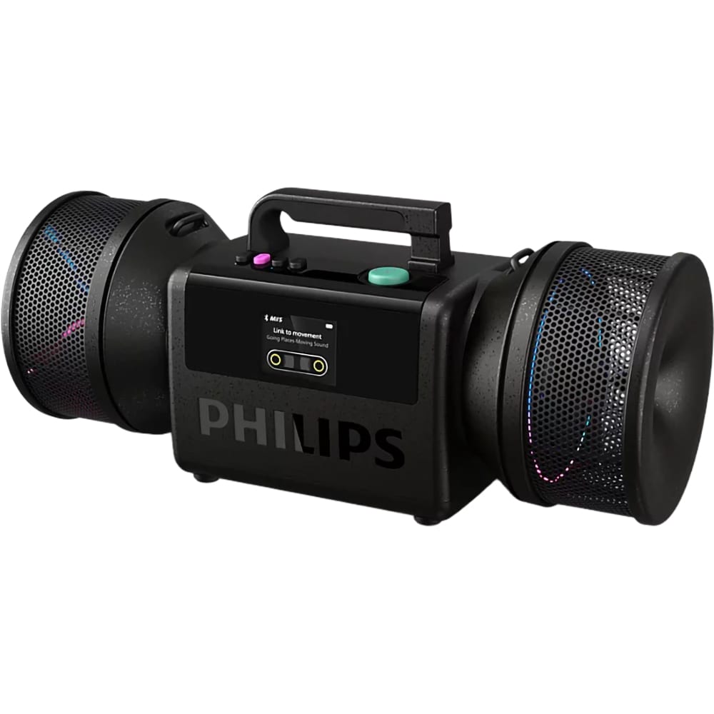 Boxa portabila PHILIPS The Tube, Bluetooth, 140W RMS (280W PMPO), IP67, negru