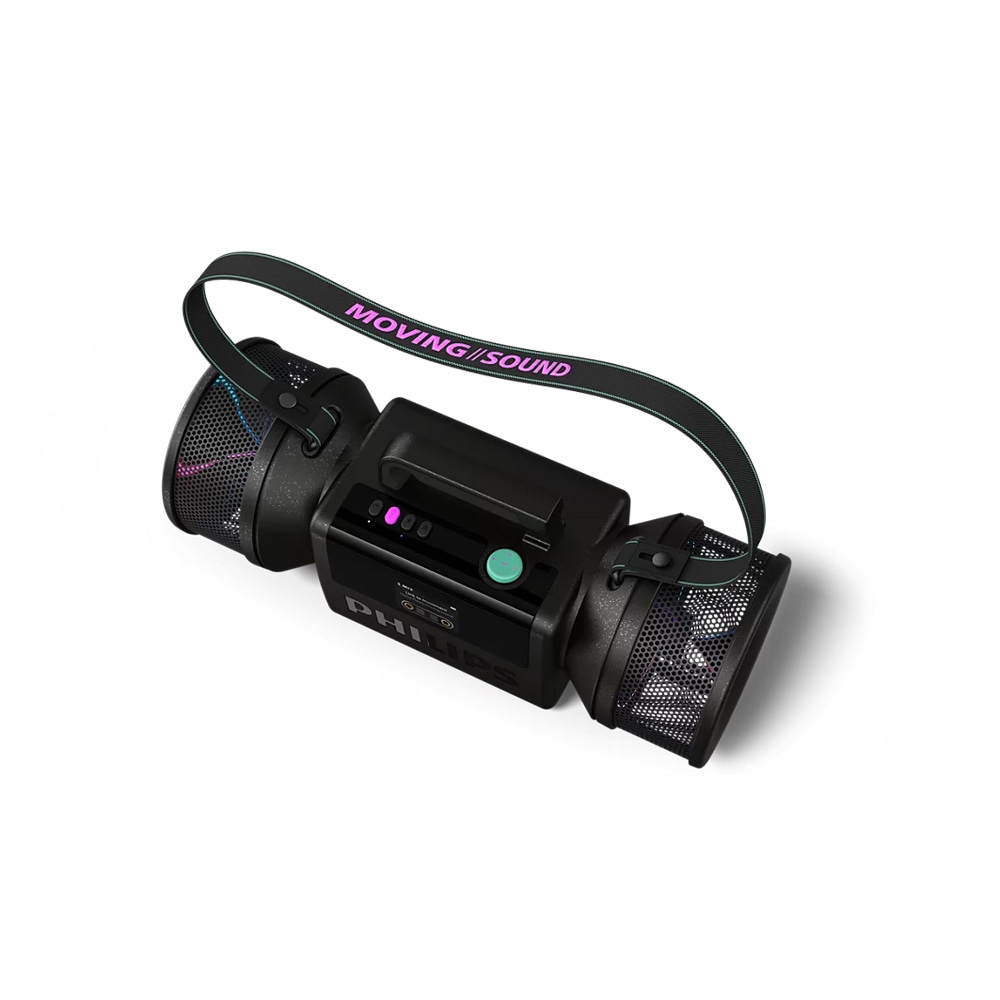 Boxa portabila PHILIPS The Tube, Bluetooth, 140W RMS (280W PMPO), IP67, negru