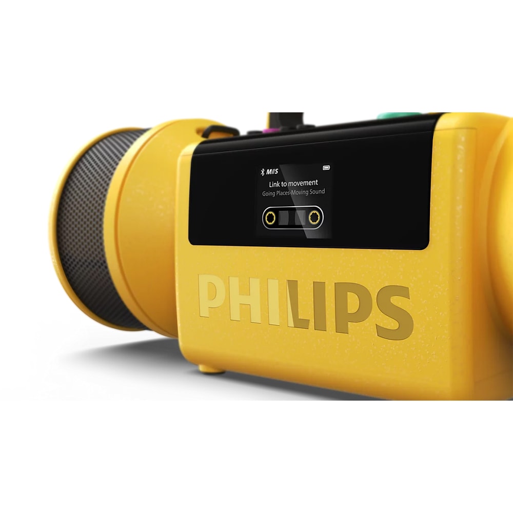 Boxa portabila PHILIPS The Tube, Bluetooth, 140W RMS (280W PMPO), IP67, galben