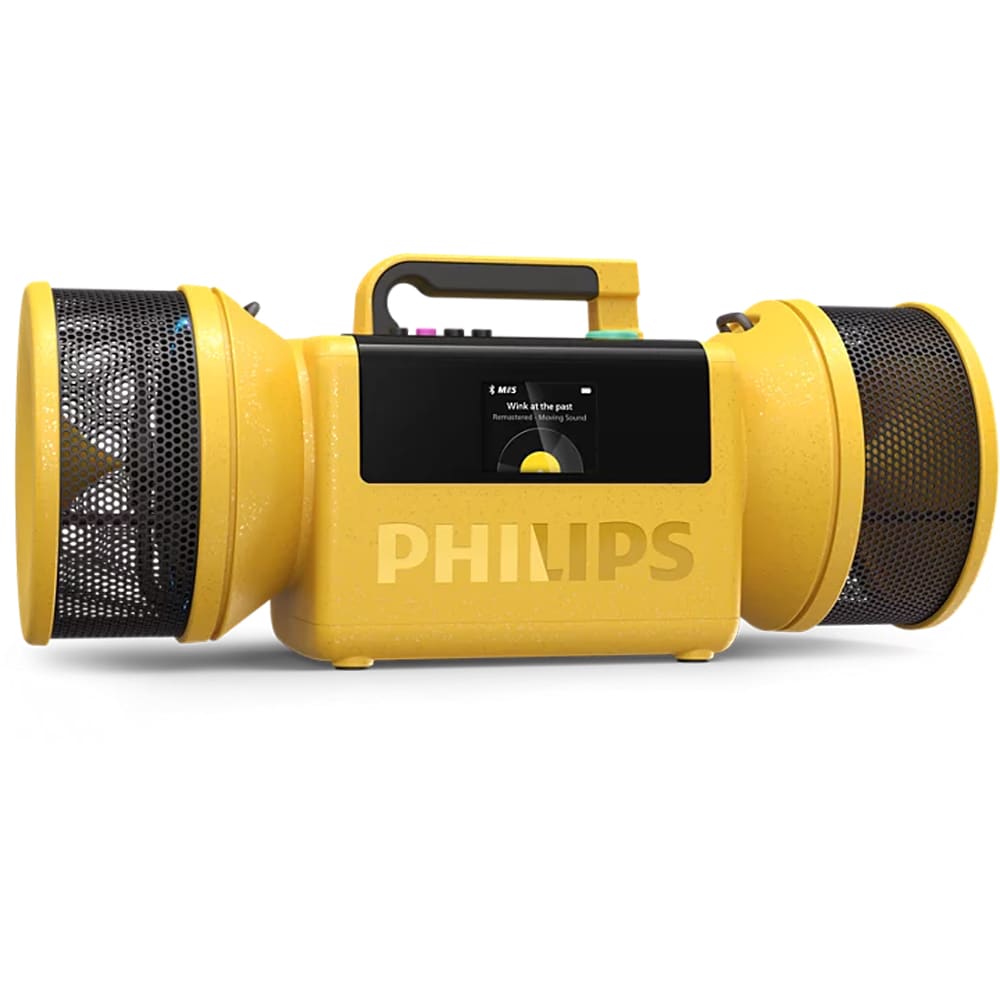 Boxa portabila PHILIPS The Tube, Bluetooth, 140W RMS (280W PMPO), IP67, galben