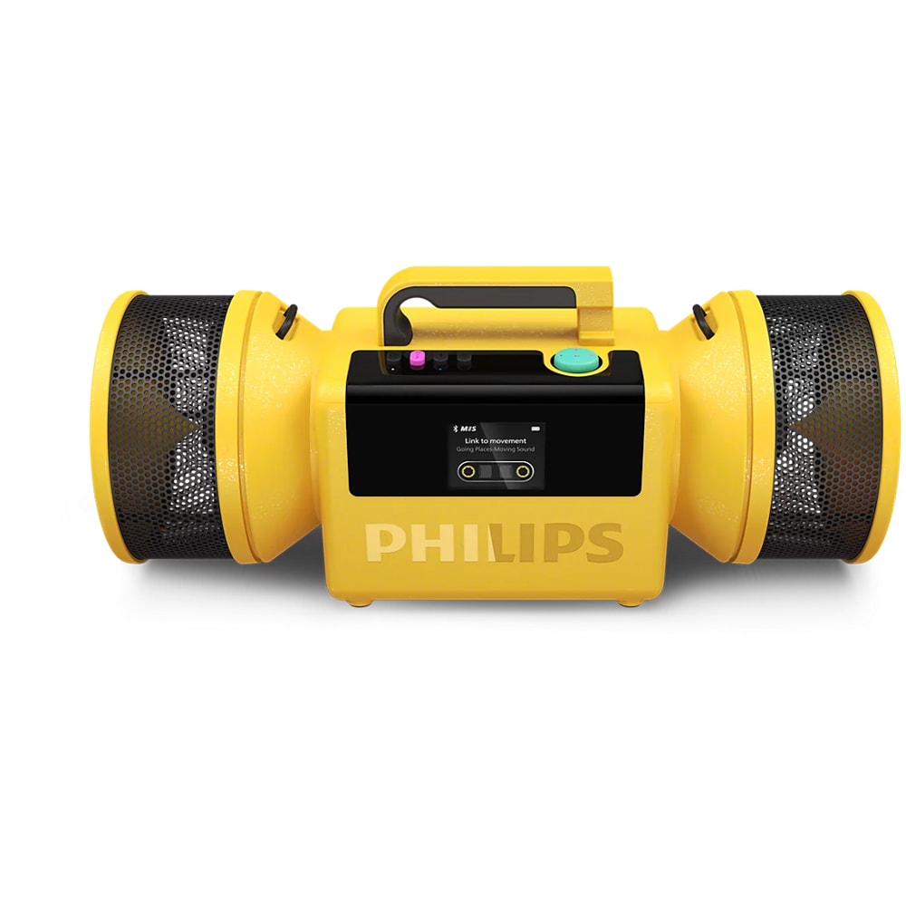 Boxa portabila PHILIPS The Tube, Bluetooth, 140W RMS (280W PMPO), IP67, galben