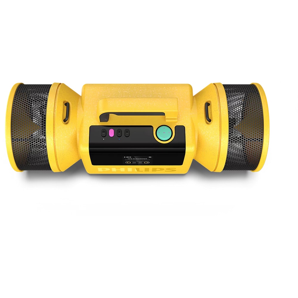 Boxa portabila PHILIPS The Tube, Bluetooth, 140W RMS (280W PMPO), IP67, galben