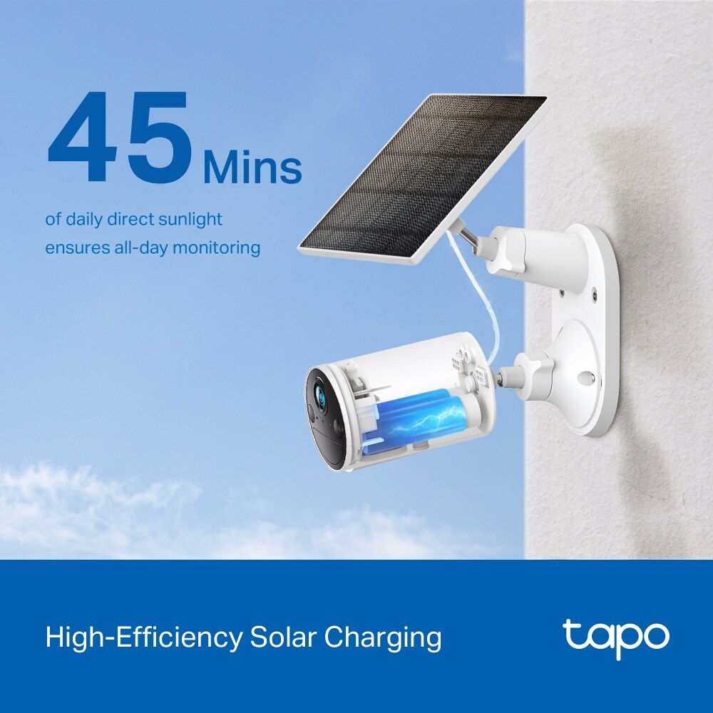 Panou solar camera supraveghere TAPO A201, 5V/2.5W, IP65, cablu 4 m