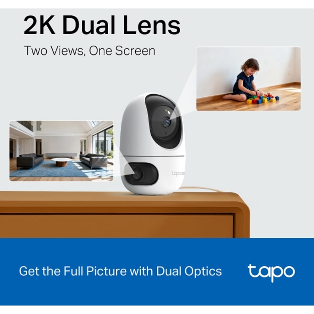 Camera IP Wireless TP-LINK Tapo C245D, 2K 1296p, IR, Night Vision, alb