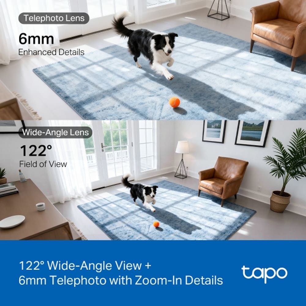 Camera IP Wireless TP-LINK Tapo C245D, 2K 1296p, IR, Night Vision, alb