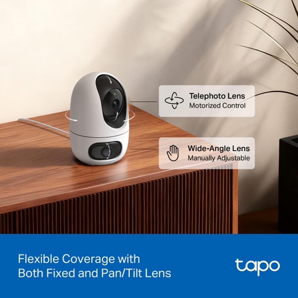Camera IP Wireless TP-LINK Tapo C245D, 2K 1296p, IR, Night Vision, alb